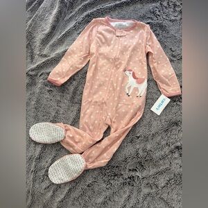 Baby Girl Carter's 1-Piece Horse Footie Pajamas